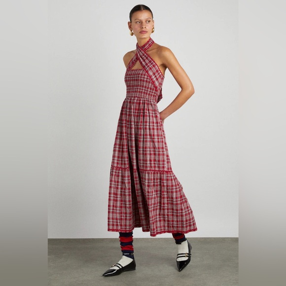 ❗️SOLD❗️- Damson Madder Pia Midi Dress - Picture 1 of 7